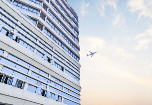 에어로뷰 호텔의 식사 공간 또는 레스토랑 내부 이미지