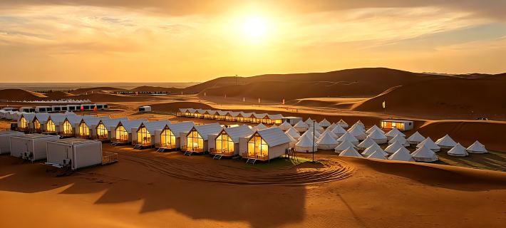 Zhongwei Tengger Desert Star Camping B&B Hotéis em Zhongwei