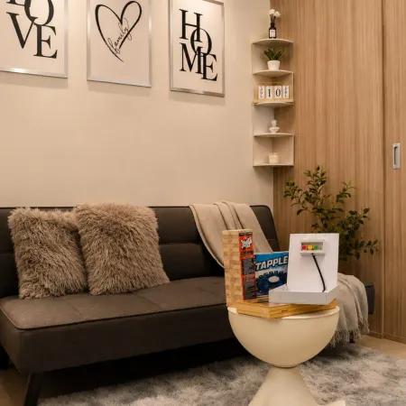 Grey & Wood 1BR w/ Pool View | Shore 2 Near MOA