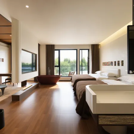 Dunhuang Fengqi Yeshe · Luxury Rizhao Sand View Courtyard Vacation Apartment