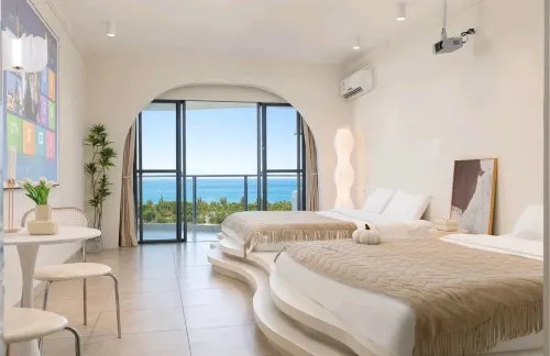 Feiqing Seaview Holiday Apartment (Hailing Island Minjie Happy Golden Coast Branch) - Balkon