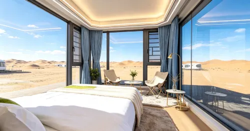 Tengger Dune Stellar · Latitude 37° Starry Desert Resort - parkir