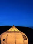 Stay overnight at the Desert Lakeside Camping Hotel
