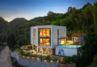 First-time Designer Suye Private Tang Hot Spring Holiday Yinluxury Humanities and Art Villa Hotel in zona Longwang Mountain Top