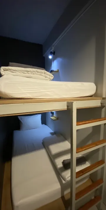 ห้องเตียงสองชั้น ใช้ห้องน้ำส่วนกลาง(ไม่มีหน้าต่าง)