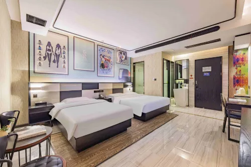 Duogaotao and Taro Hotel (Ningbo Fenghua Yintai City Branch) - بار