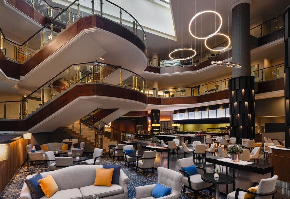 시드니 하버 메리어트 호텔의 야경 뷰