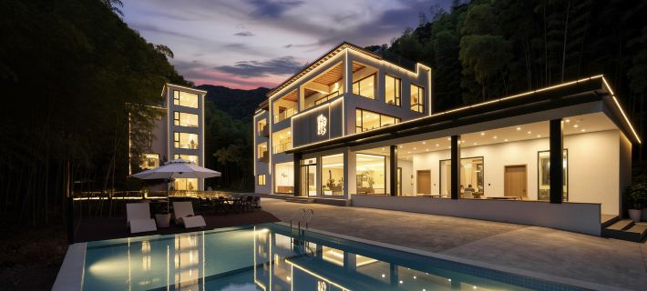 Yeshizi Shanye Suxi Family Vacation Homestay (Moon Bay Scenic Area) Hotele w: Powiat Jing, Anhui