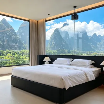 Yangshuo Ruijin Design Guesthouse (Twenty Yuan RMB Scenic Area) 9마리 말 산 주변 호텔