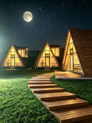 Qahar Right Rear Banner Lava Pastoral · Dimension Volcano Homestay (Ulan Hada Volcano Geopark) - ที่มีที่จอดรถ