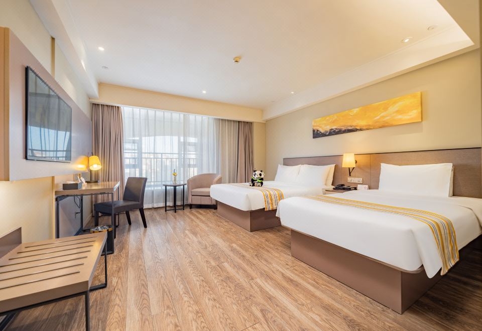 호텔 조식 뷔페 전경