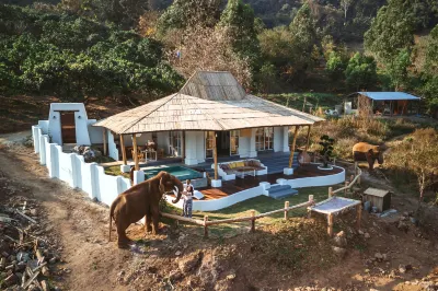 Elephant pool villa maetang chiangmai