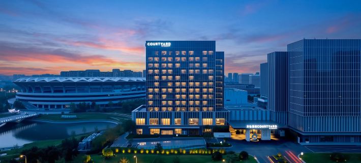 Rizhao Courtyard by Marriott Hotel Các khách sạn ở Nhật Chiếu