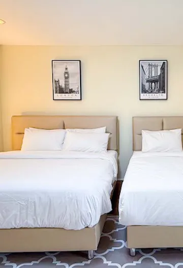 สุพีเรียร์สำหรับสามท่านพร้อมหน้าต่างบานใหญ่ (ห้องน้ำส่วนตัวอยู่ติดห้องนอน)