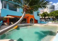 湄洲島·嶼念北舍invincible sandbeach泳池海景民宿(媽祖祖廟店) - piscina