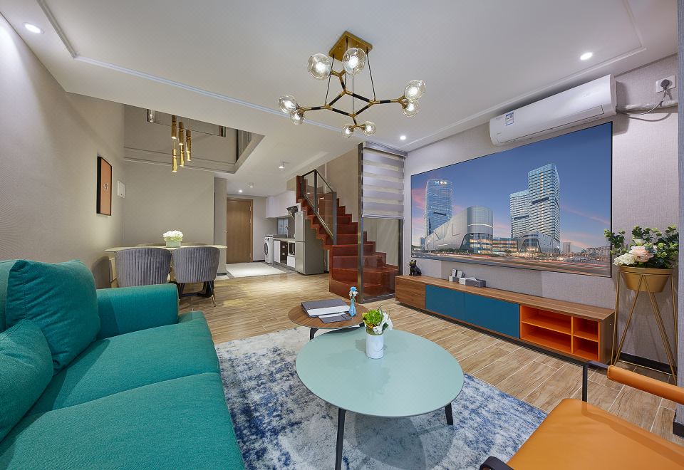 보크 홈 부티크 레지던스의 거실 공간