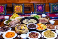 Elodie private resort at Lugu Lake - breakfast