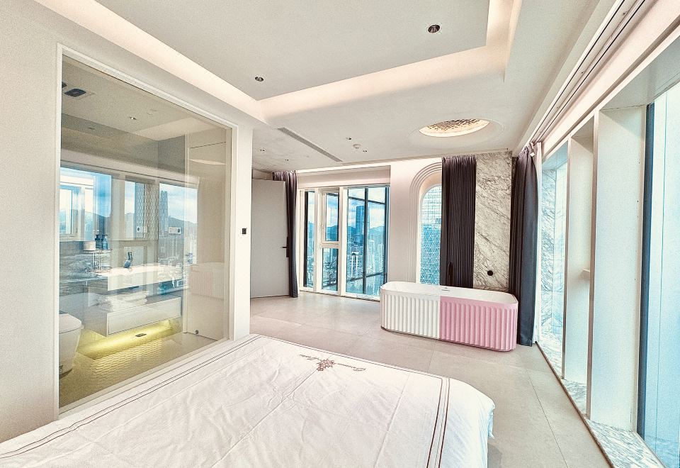 톈타이 넘버원 홈스테이 옥상에서 바라본 선전 시내 야경