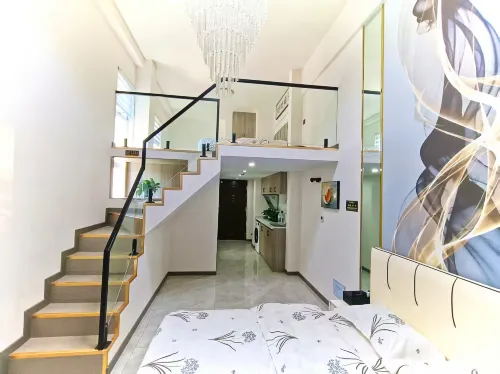 Luoke Apartment (Zibo China Ceramics Liuliguan Shandong University of Technology) - Kitchens