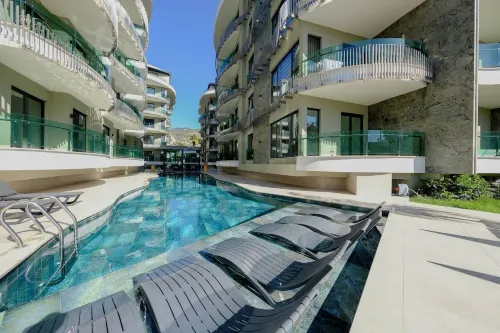 Apartment 1+1 Qoople Legend B27 100 m from the sea - สระว่ายน้ำส่วนตัว