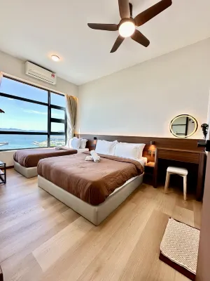 KK Seaview Suites JQ | Jetty | Gaya Street のホテル