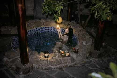 Tiffin Moganshan Su-style garden private soup medicine bath hot spring villa