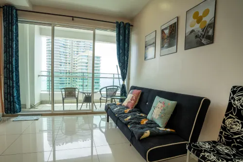 2-bedroom condo with free parking on premises.