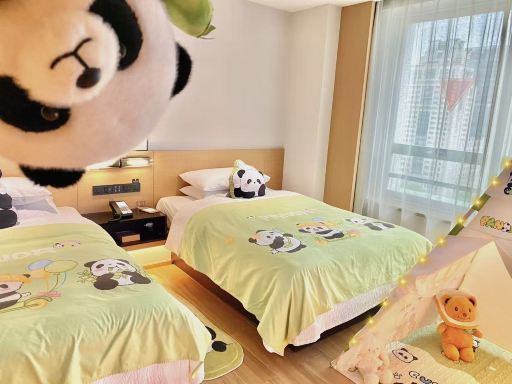 Panda Family Friendly Selected Room (2 Beds) (Fridge, French Window)