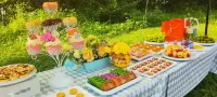 Tonghua White Vehicle Axle Holiday Camping Base - breakfast