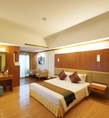 ห้องดีลักซ์เตียงใหญ่ วิวแม่น้ำ