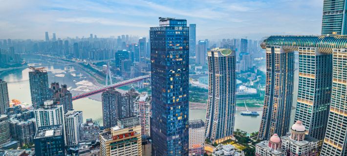 Chongqing Ashan River View Hotel (Jiefangbei Raffles Square Branch) Hotele w: Chongqing