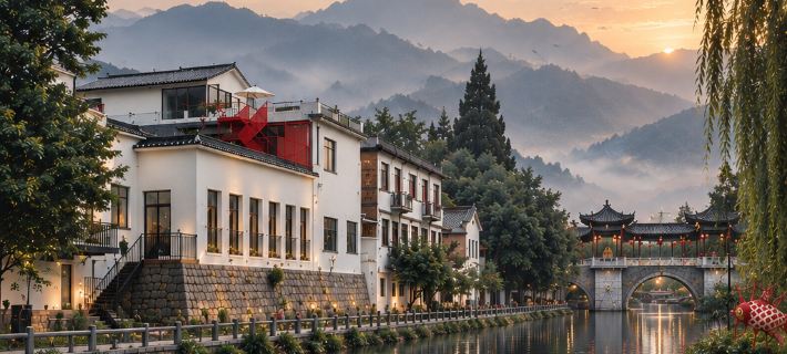 Twin Trees | Zhenhe · Private Hot Spring Villa Hotel (Sanhe Ancient Town Scenic Area) Hotels in Feixi