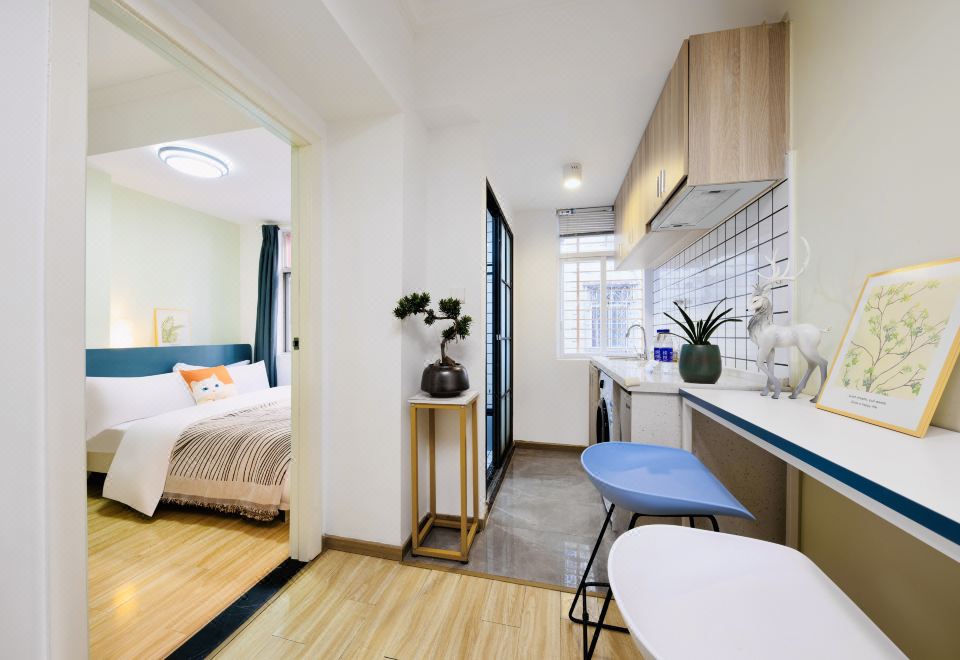 이차오 아파트 객실 창문으로 보이는 도시 전경