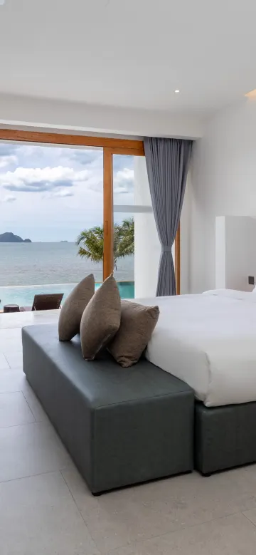 ห้องดีลักซ์พร้อมทางเข้าสระว่ายน้ำ