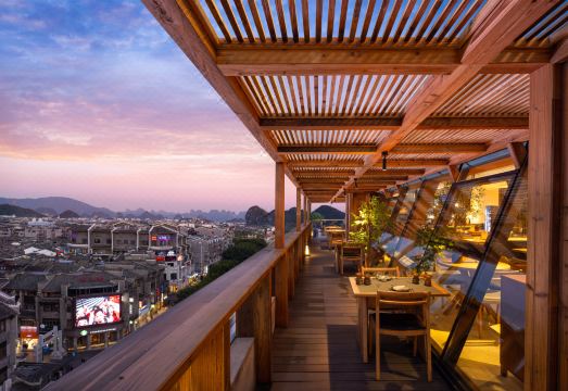 GangShe Rooftop View Hotel View