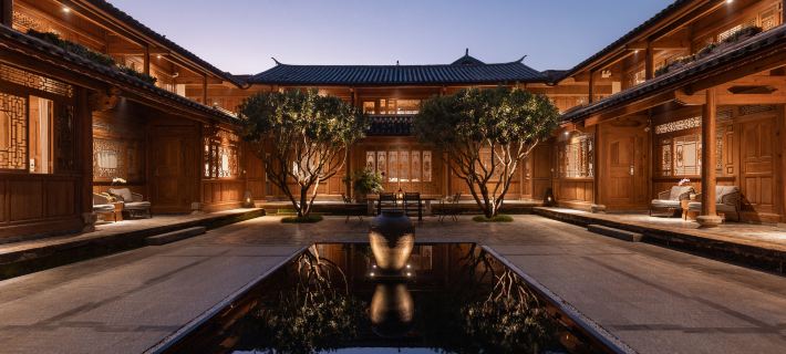 沙溪古鎮五柳心宿 剣川のホテル