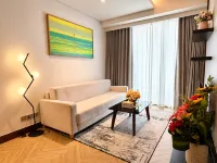 1BR Sea View Apartment near My Khe Beach | King Bed & Sofa Bed - bar
