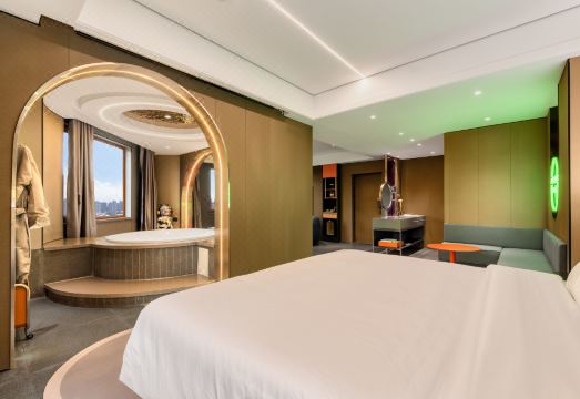 라이트 청타오 호텔 조식 장소 또는 다이닝 공간