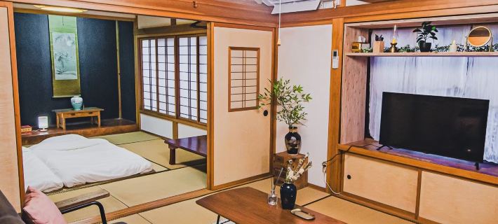 Sado Island Ocean View Kominka – Private Villa Annex, Sea Side Tsubaki Hotéis em Sado