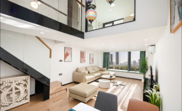 Grapefruit Fashion Boutique Apartment (Shenzhen North Railway Station Huilong Center)