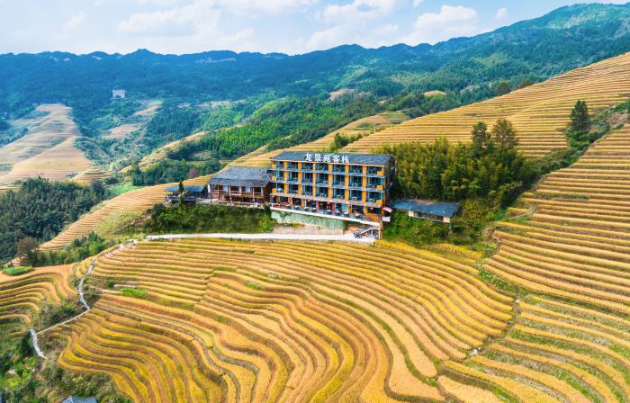 竜脊梯田竜景苑中国式旅館（三号金仏頂展望台）