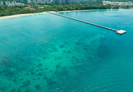 싼야 리조트 수변 조경 및 전경