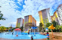 Melaka Town Area Top 1 Family Lovers Water Themepark Suites by GGM - ที่มีสระว่ายน้ำ