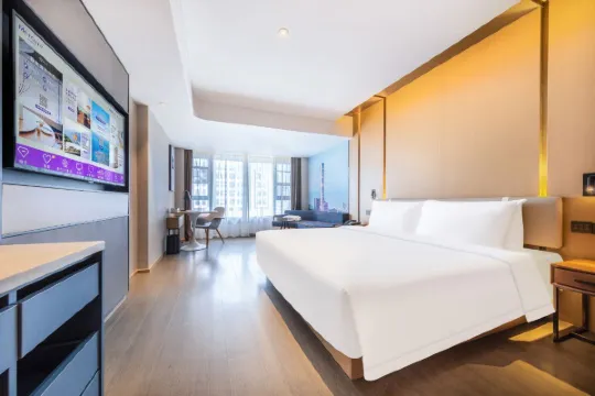 珠海情侶路海浜プールMercureホテルの客室の様子