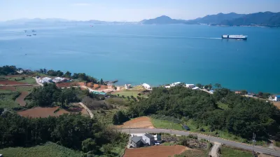 남해 벚꽃길 지나서