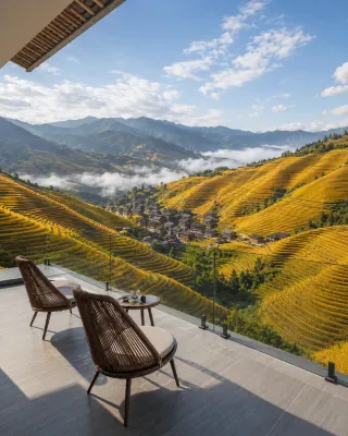 Longsheng Longji Tianjing Yunbo Panoramic Homestay (Jinfo Peak No. 3 Viewing Platform) - balcony