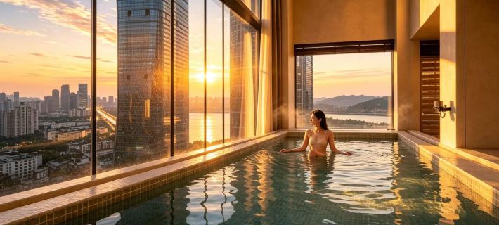 Changsha Yuejiang | City·View Swimming Pool Hotel (Changsha Wu Yi Square IFS Center) Hotel a Changsha