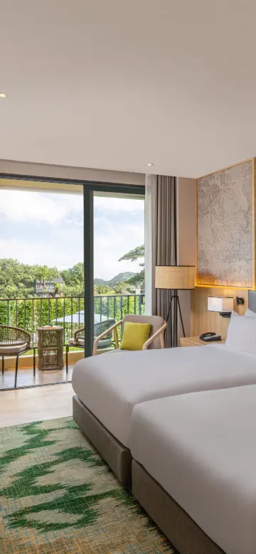 ห้องทวิน ซูพีเรีย วิวสระน้ำ