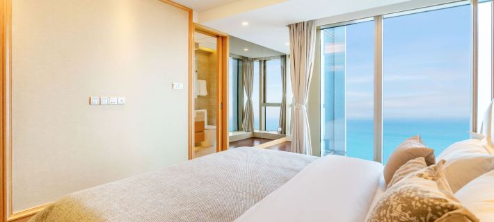 悅禾オーシャンビューアートホテル（大連東港威尼斯水城） 大連のホテル