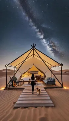 Dunhuang Goye Desert Camping Starry Sky Homestay Các khách sạn ở 